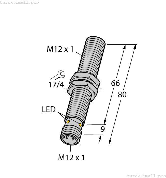 BI4U-M12-VP6X-H1141 L80 100000637 TURCK