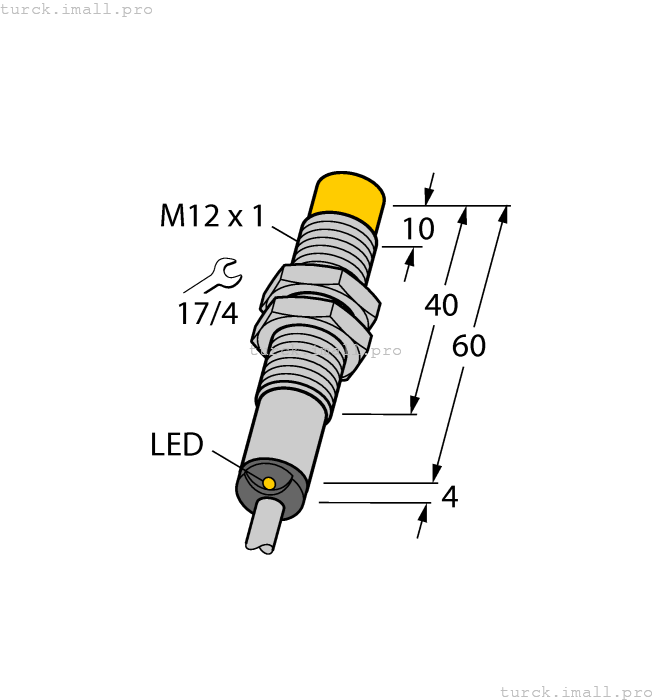 NI4-M12-ADZ31X 7M  100018042 TURCK