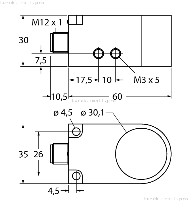 BI30R-W30-DAN6X-H1141 1404501 TURCK