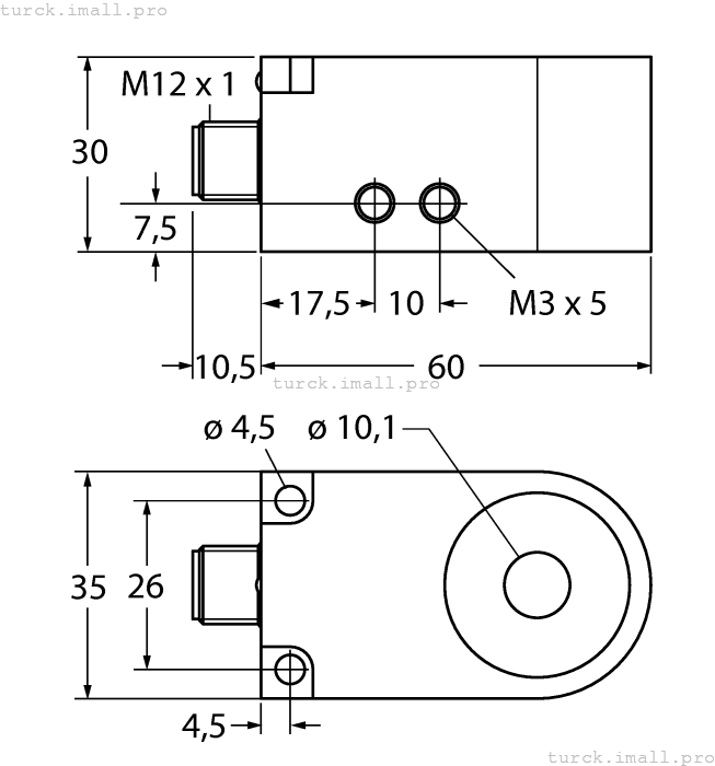 BI10R-W30-DAN6X-H1141 14039 TURCK