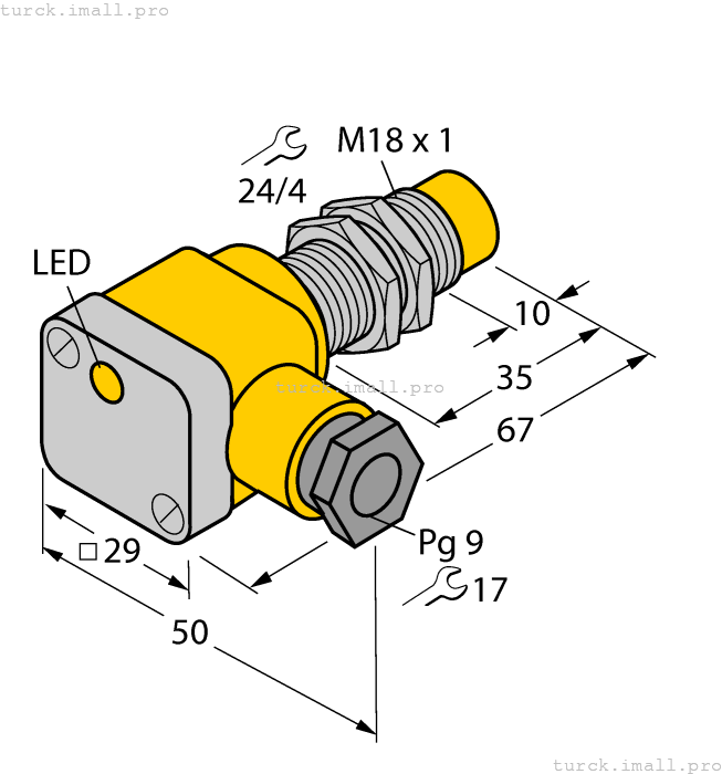 NI10-EG18SK-Y1X 4012150 TURCK