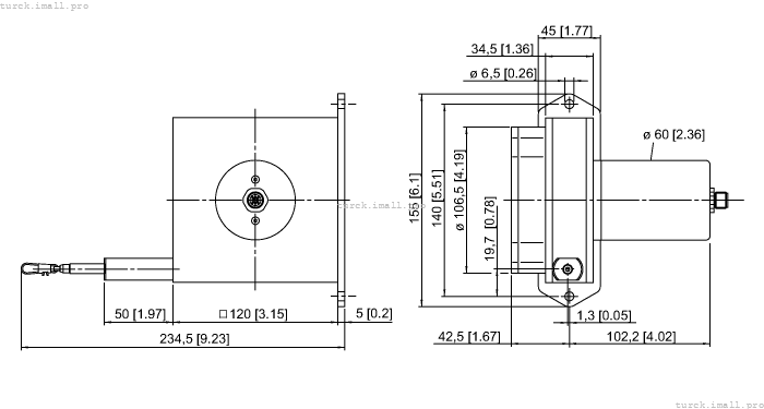 DW6000-155-PA-H1441 1544551 TURCK