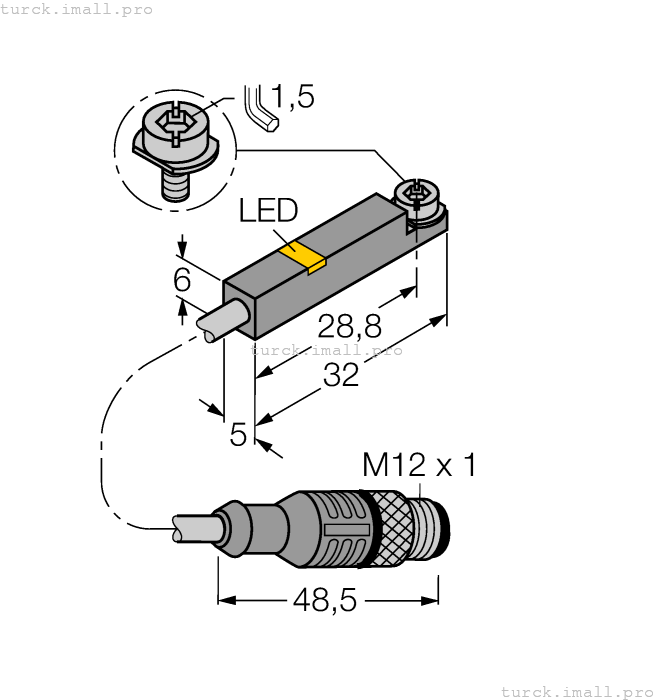 BIM-INT-Y1X-H1141 1056801 TURCK