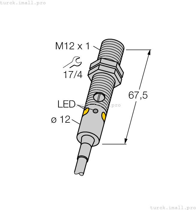 M12PFF25 W/30 3077212 TURCK