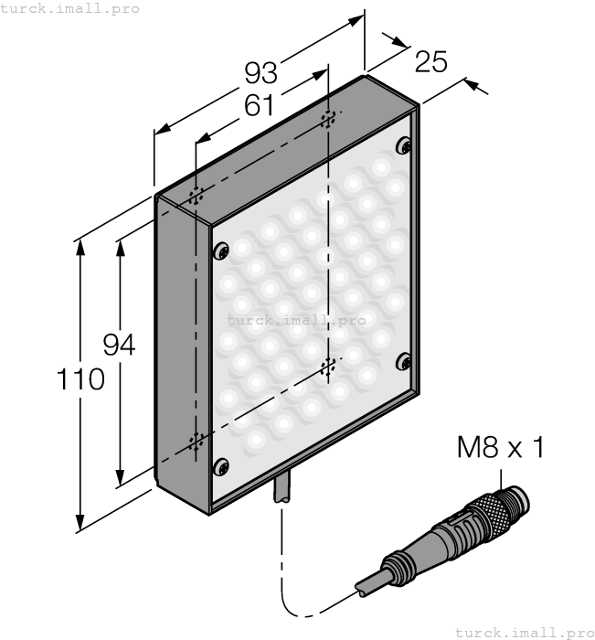 LEDWA80X80M 3072269 TURCK