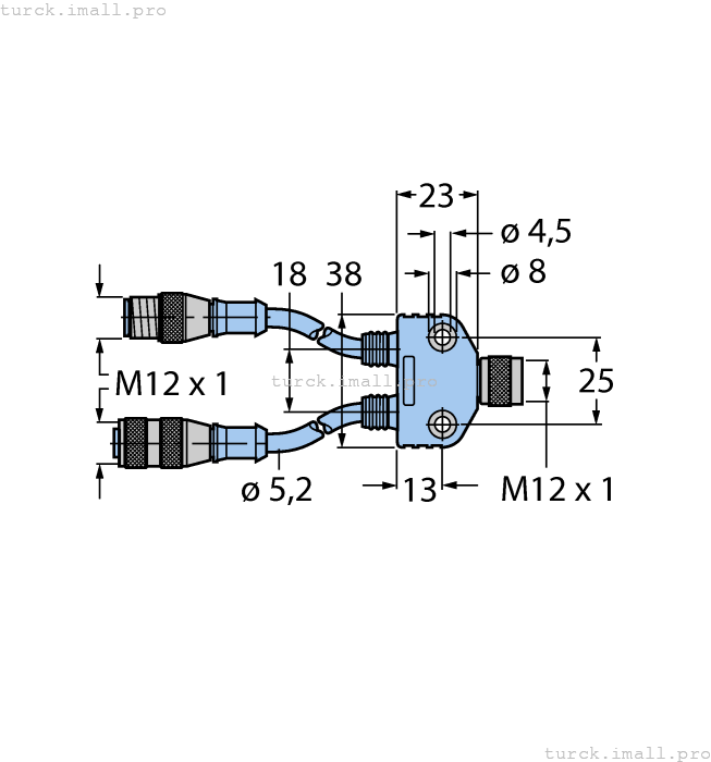 VB2-FKM/RKC RSC 572-0.5M-0.5M U0095-501 TURCK