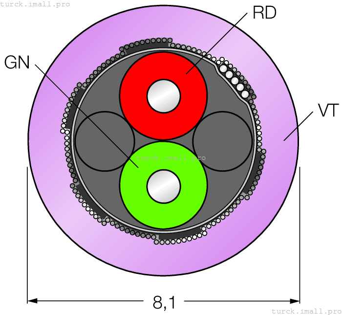 Cable452-30M 6611474 TURCK