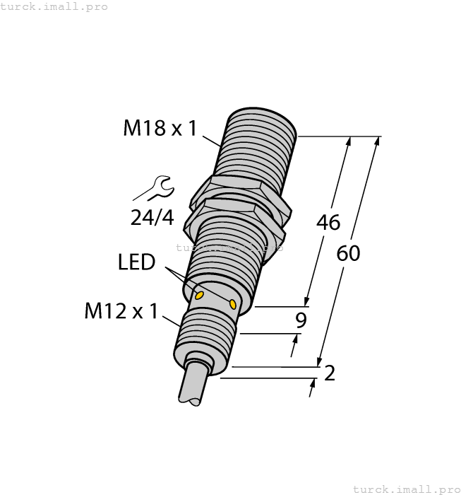 BI8U-EM18MWD-VN6X 7M 100003681 TURCK