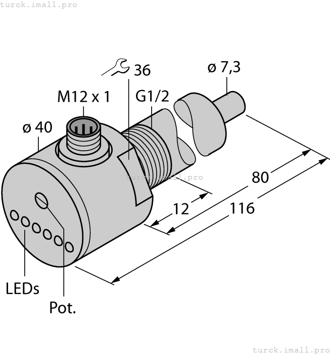 FCS-G1/2A4-AP8X-H1141/L080 6870008 TURCK