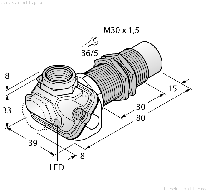 NI15-EM30WDTC-Y1X 4012161 TURCK