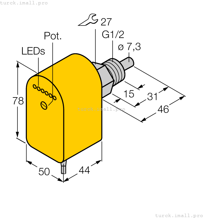 FCS-G1/2A4P-VRX/230VAC 6870094 TURCK