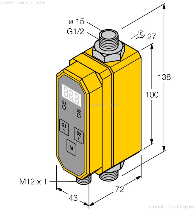 FTCI-G1/2D15A4P-2UP8X-H1141/D228 6870137 TURCK