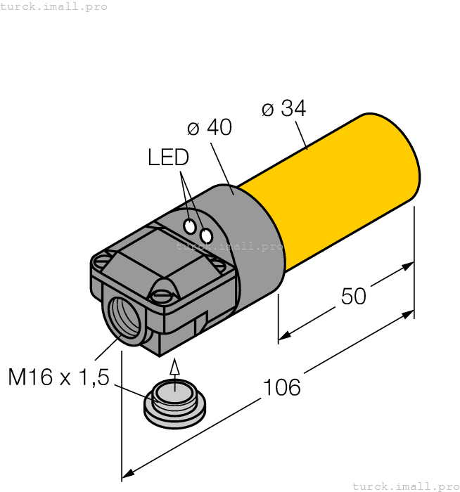NI20-K34SR-VP4X2 1565601 TURCK