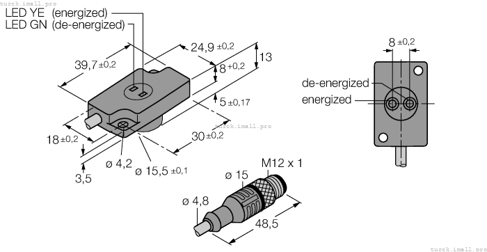 NI1.5-KSR13R-2AD4X2-0.2-RS4.4T/S34 4430121 TURCK
