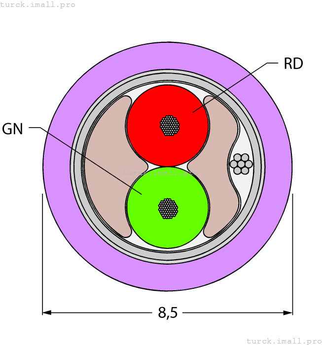 Cable458-150M 6604300 TURCK