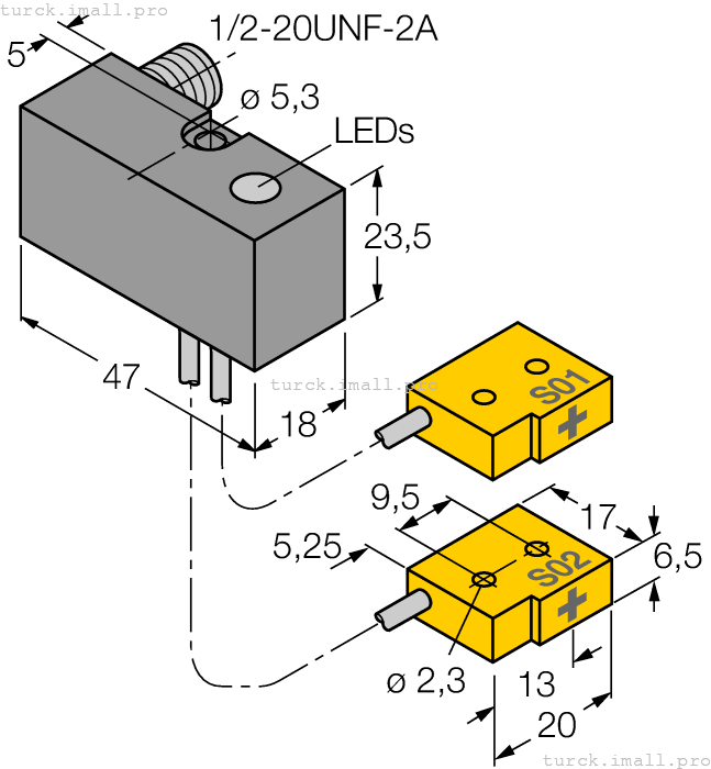 NI2-Q6.5-ADZ32-0.16-FSB5.4X4/S304 4200203 TURCK