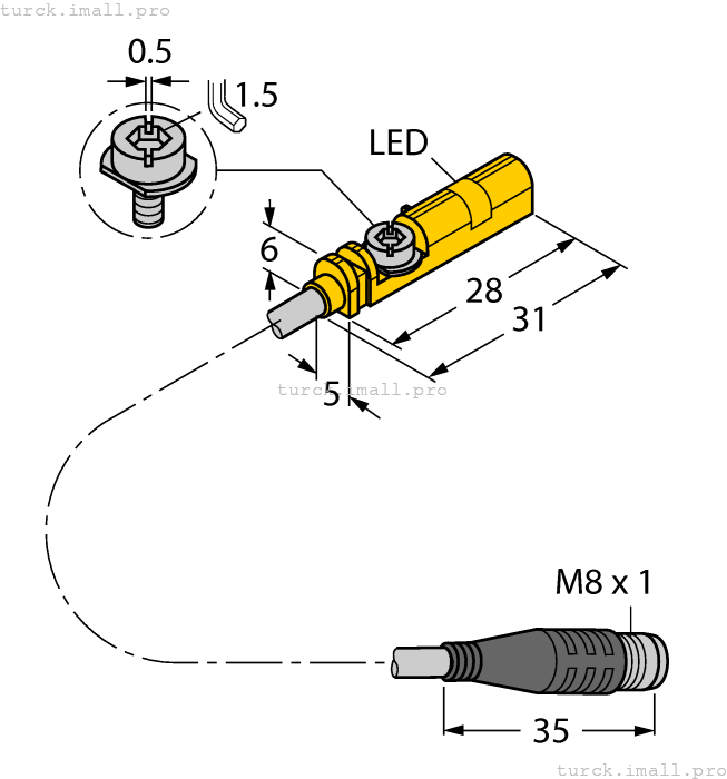 BIM-UNT-AP6X-0.3-PSG3S/3GD 4685865 TURCK