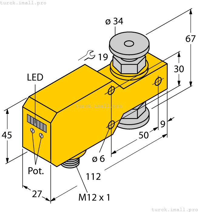 FCI-34D10A4P-LIX-H1141 6870624 TURCK
