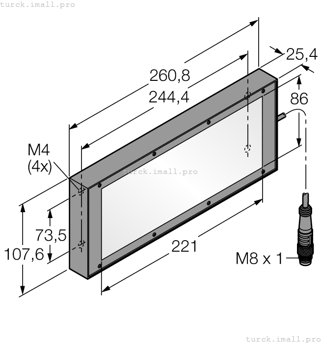 LEDRB85X220M 3073271 TURCK