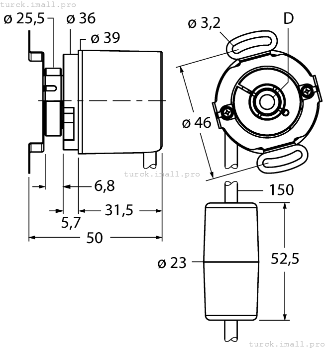 RM-50H10E-3C24B-CT 1M 1544525 TURCK