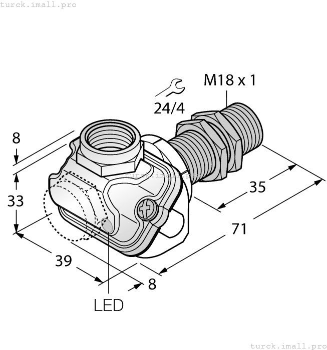 BI5-EM18WDTC-Y1X 4012061 TURCK
