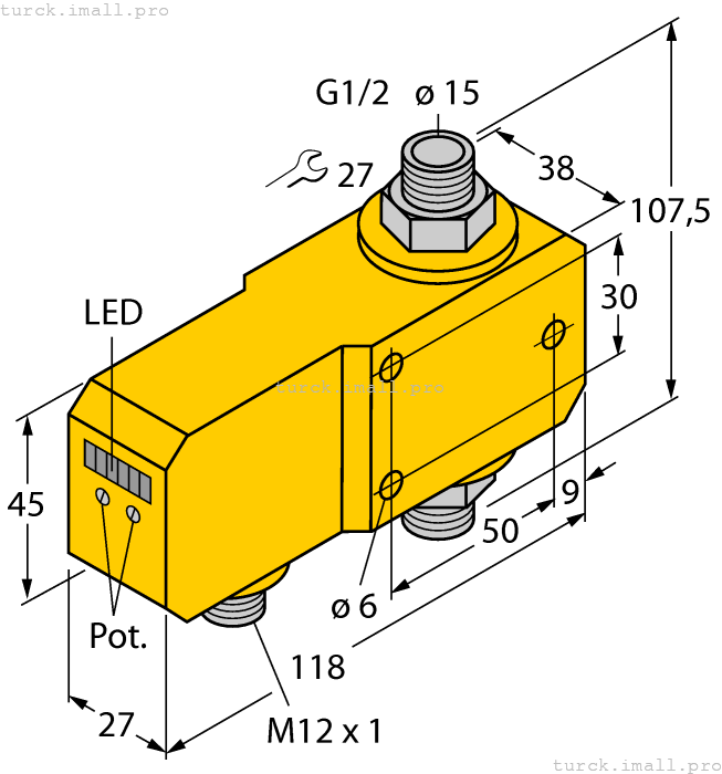FCI-D15A4P-LIX-H1141 6870670 TURCK