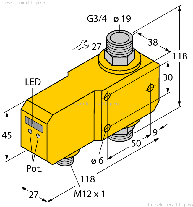 FCI-D20A4P-LIX-H1141 6870673 TURCK