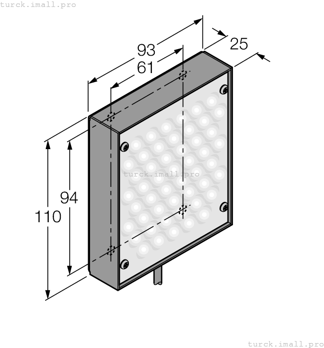 LEDIA80X80W 3002902 TURCK