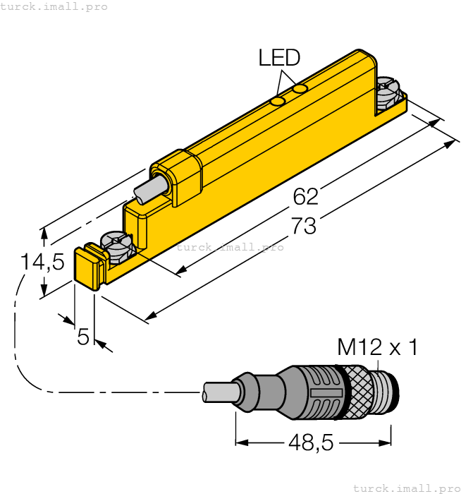 WIM45-UNTL-LIU5X2-0.3-RS4 1536621 TURCK
