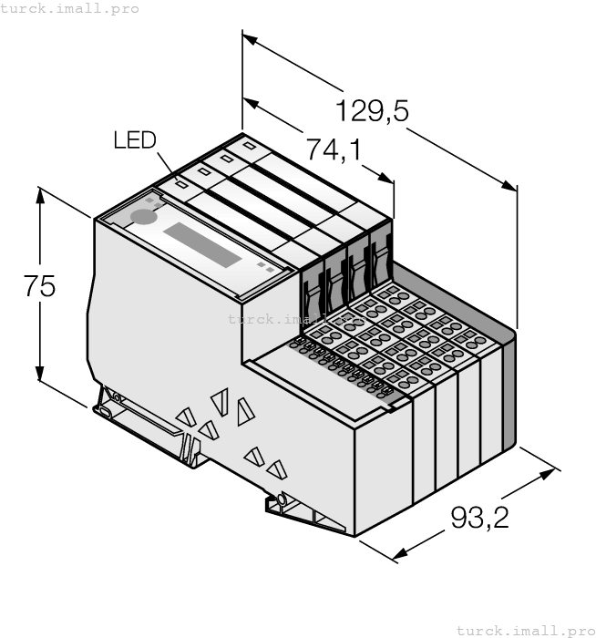 TI-BL20-E-DPV1-8 1545125 TURCK