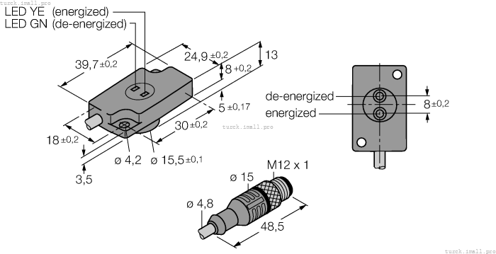 NI1.5-KSR13A-2AD4X2-0.2-RS4.4T/S34 4430122 TURCK