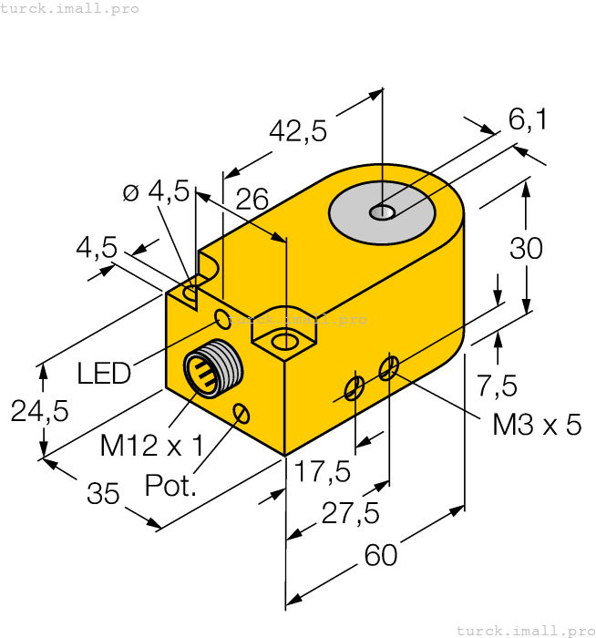 BI6R-W30-DAN6X-H1141 14037 TURCK