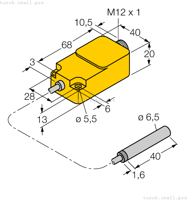 BI1.5-EH6.5-0.2-Q20-2LU-H1141/S950 1533010 TURCK