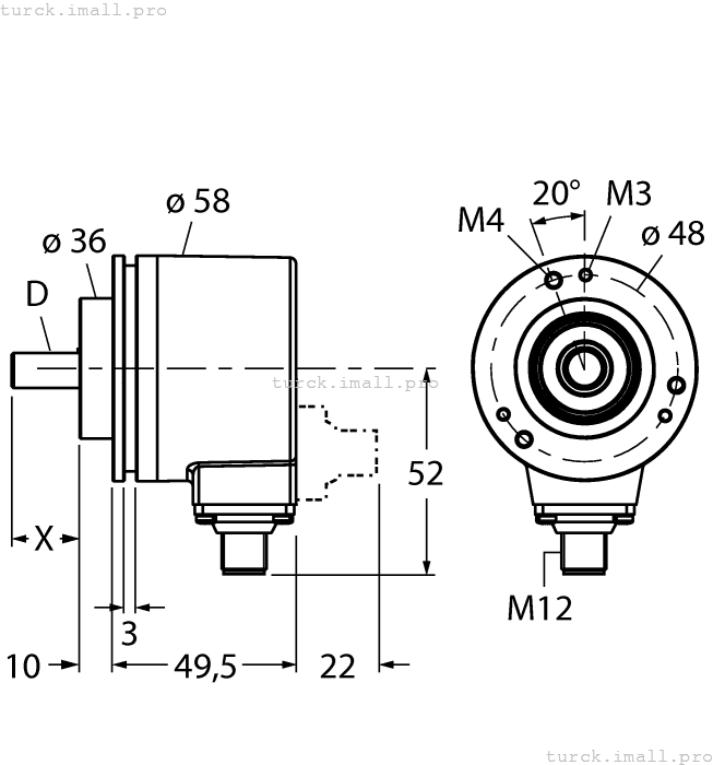 RM-28S10C-3C25B-H1181 1545239 TURCK