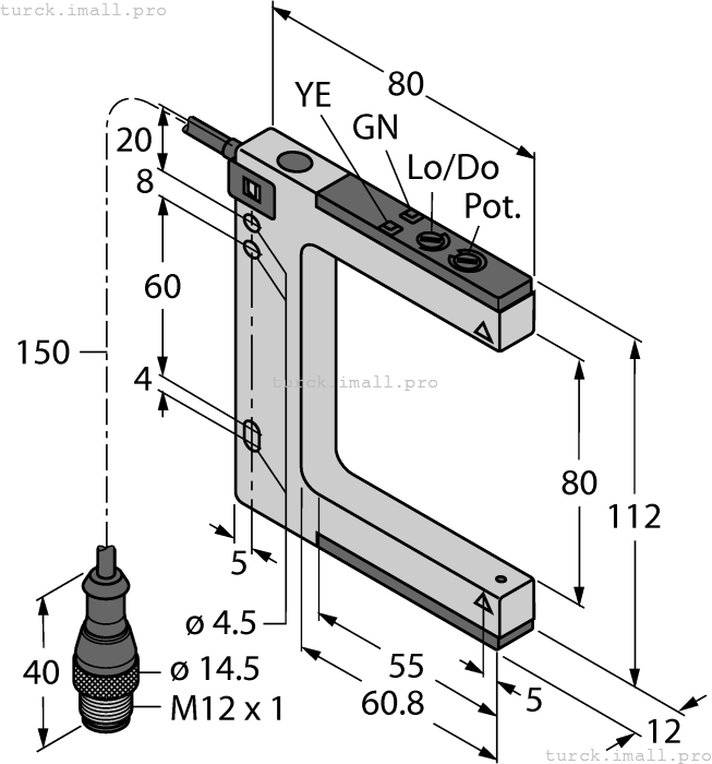 SLM80B6QPMA 3075032 TURCK