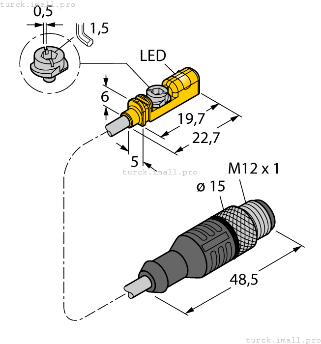 BIM-UNTK-AP7X-0.3-RS4 4686021 TURCK