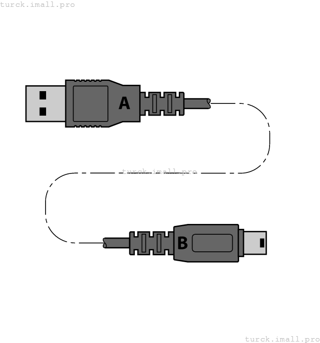 MINI USB 2.0 CABLE 1.5M 6827388 TURCK