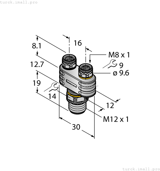 YB2-FSM4.4-2PKG3M-P7X3 6930546 TURCK