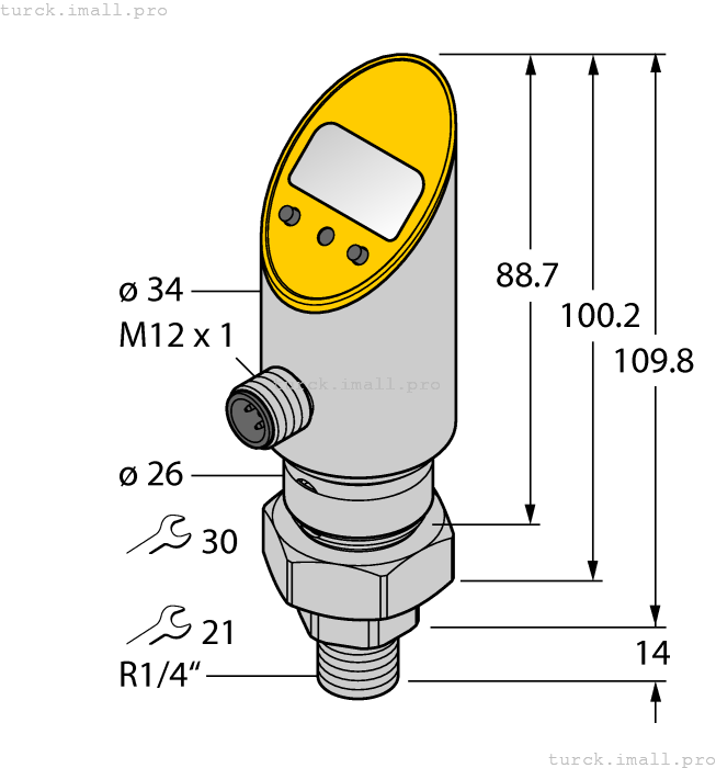 PS025V-510-LI2UPN8X-H1141 6832919 TURCK