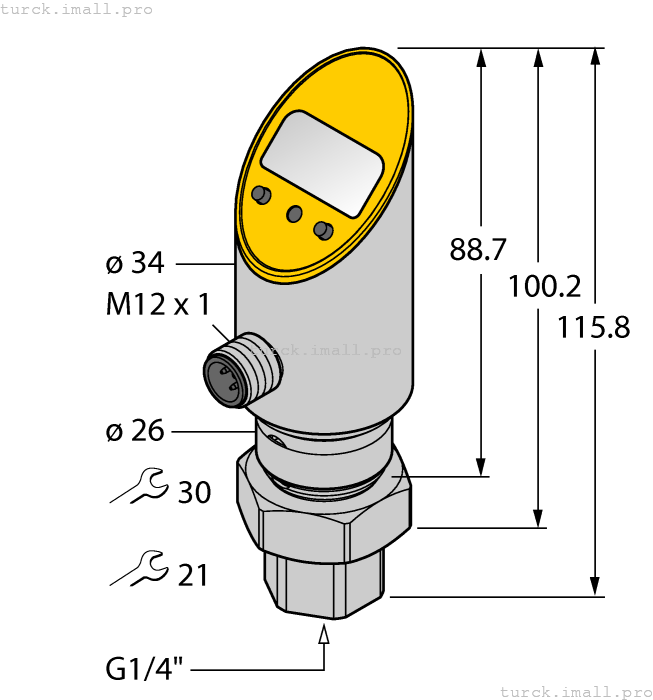 PS025V-501-LI2UPN8X-H1141/D830 6833158 TURCK