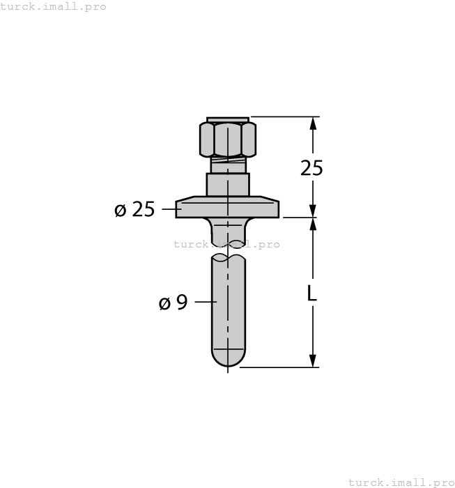 THW-6-TRI3/4-A4-L300 9910816 TURCK