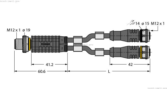 VBRS4.487-2RKC4.221T-0.3/0.3/TXB 6636266 TURCK