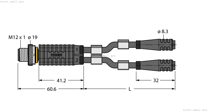 VBRS4.4-2PKG3S-5/5/TEL 6630448 TURCK