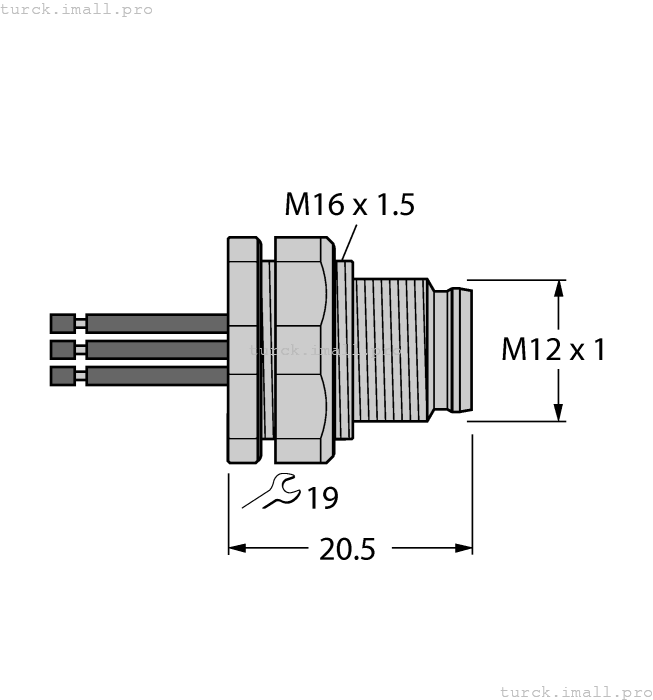 EC-FSFDW4.54-0.5/16 6936231 TURCK