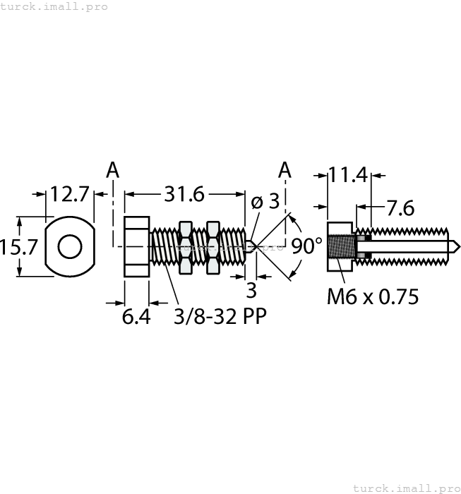 TGR3/8MPFMQ 3023268 TURCK