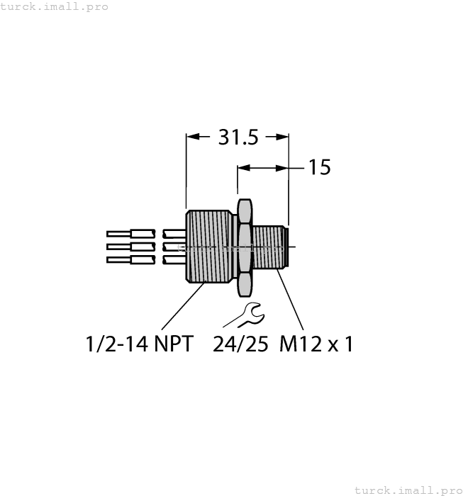 FSV 49-0.3M/14.5/C1117 U9523-117 TURCK