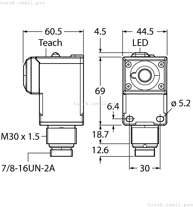 Q45UBB63DACQ 3044133 TURCK