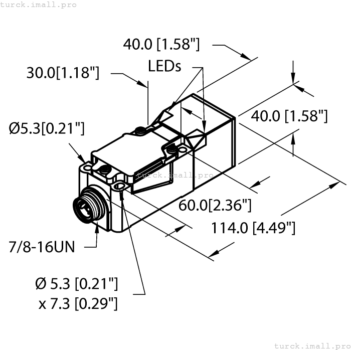 NI20-CP40-FZ3X2-B1131 1341192 TURCK
