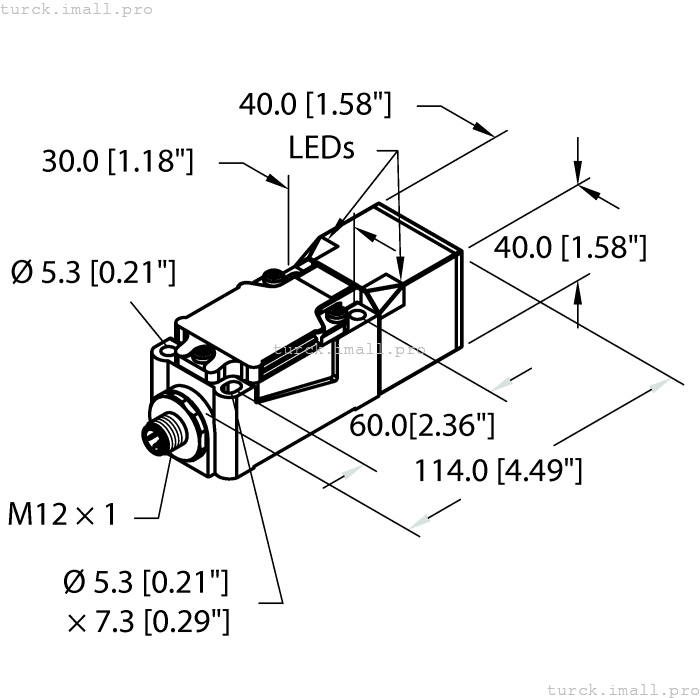 BI15U-CP40-VP4X2-H1141 1540502 TURCK