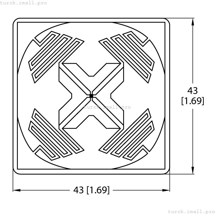 TW860-960-L43-43-F-B110-2KPCS 7030694 TURCK